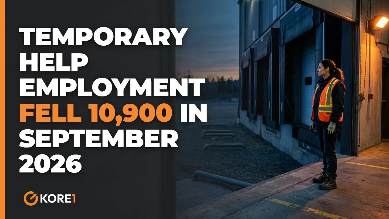 Temporary Help Employment: September 2026 BLS Read video - KORE1