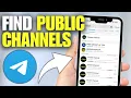 How To Find Join Public Telegram Channels