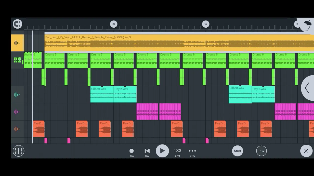 MMD DJ ORLAND BAD LIAR CHA-CHA MASA BUNAL 133BPM..