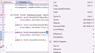 Java Programming Tutorial 75 MouseListener interface