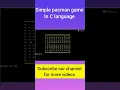 Simple Pac-Man game in C programming