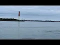 Timelapse of High Tide Flowing Out of Barnegat Inlet - Jersey Shore