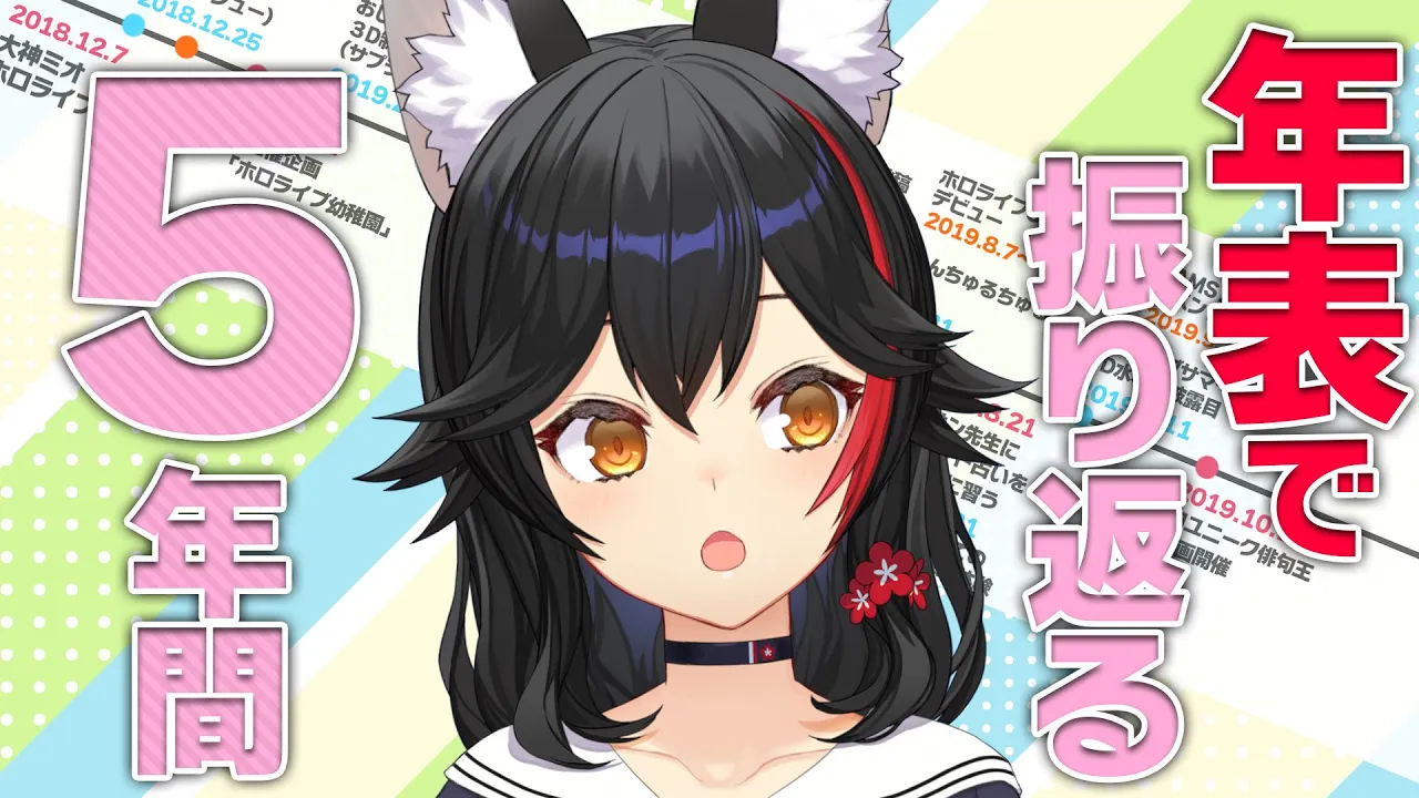 明日で５周年！年表で振り返る、大神ミオの軌跡