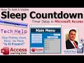 How To Add a Visible Sleep Countdown Timer Delay in Microsoft Access