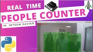 REAL TIME PERSON COUNTER in UNDER 25 LINES of PYTHON Code on JETSON