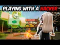 PLAYING ROBLOX TOTAL DRAMA ISLAND WITH A HACKER