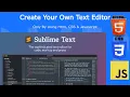 Build Your own Text Editor Using Javascript