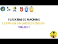 FLASK BASED MACHINE LEARNIGN LINEAR REGRESSION PERCENTAGE CALCULATE PROJECT