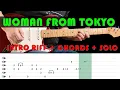 Download Lagu WOMAN FROM TOKYO - Intro Riff + verse chords + solo with tabs (fast \u0026 slow) - Deep Purple