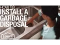 How To Install A Garbage Disposal