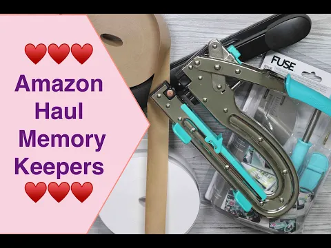 Download MP3 Amazon Haul Memory Keepers Crop-A-Dile Big Fuse Nassklebeband Heftgerät Scrapbook basteln mit Papier