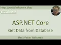 ASP NET Core - Get Data from Database