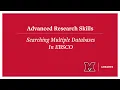 Searching Multiple Databases in EBSCO