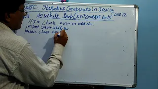 class 9 iterative constructs in Java part 9