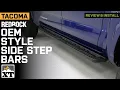 2024-2025 Tacoma RedRock OEM Style Side Step Bars Review Install