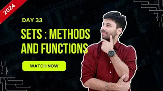 Hello Python Day-33 Sets Method and Functions