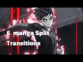 6 manga split transitions tutorial for alight motion