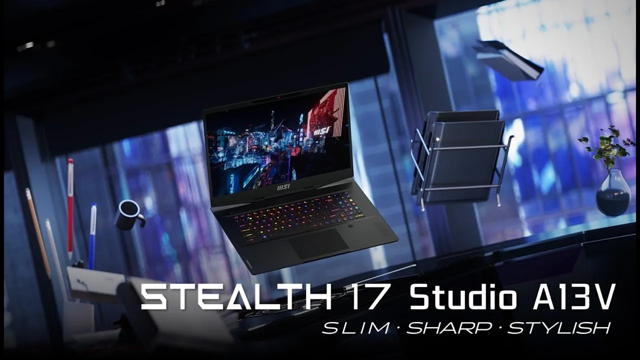 MSI Gaming - Stealth 17 Studio A13V - Slim - Sharp - Stylish