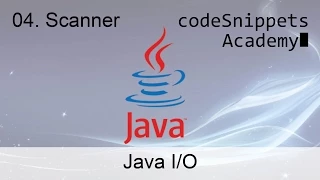 Java 04 The Scanner class - reading from a file
