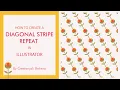 How to create a Diagonal Stripes Pattern in Illustartor
