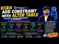 Day 12 Add Constraints Using ALTER TABLE in PostgreSQL NOT NULL UNIQUE CHECK
