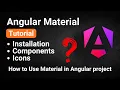 Angular Material Tutorial for Beginners Installation Buttons Icons Hindi