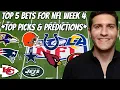 Top 5 Bets For NFL Week 4 Top Picks Predictions