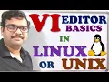 VI EDITOR BASICS IN LINUX UNIX LEARN VI EDITOR COMMANDS LINUX UNIX