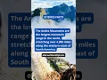 Download Lagu The Andes Mountains are the longest mountain range in the world...