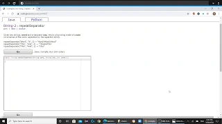 String 2 repeatSeparator Java Tutorial Codingbat com