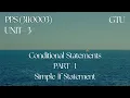 Lec - 33 Decision Making in C PART