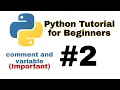 Comments and variable in Python Python Tutorial 2 Py Master