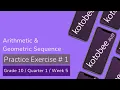 Geometric Sequence Interactive Module Practice Exercise