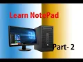 Notepad Part 2 computer practical knowledge