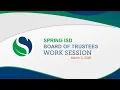 March 3 2026 Work Session