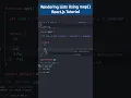Rendering lists using maps in react js example Rendering Lists - React