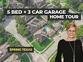 Stunning 5 bedrooms Home with Pool 3-Car Garage Spring TX Home Tour 3719 Sapling Trail Ct