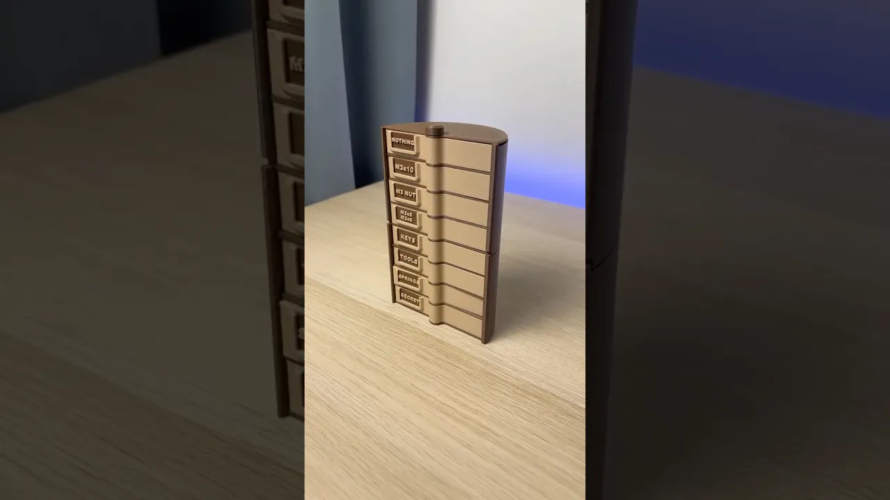 Rotating Organizer | Modular Storage Tower | Custom Labels video thumbnail