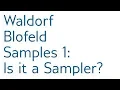 tutorial Blofeld Samples 1 Is the Blofeld a Sampler