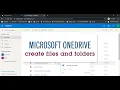 How to Create Folders and Files in Microsoft OneDrive