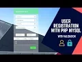 User Registration Form with PHP and MySQL with Validation