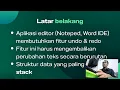 Studi Kasus Implementasi Stack pada Pemograman Java Implementasi Stack pada Fitur Undo Redo