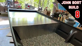 Cutting out Aluminum for a Front Deck Jon Boat Build