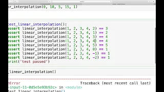 Linear interpolation using Python GitHub Copilot