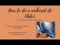 Anchored Double Crochet Adc for use in Reversible Mosaic Crochet Tutorial