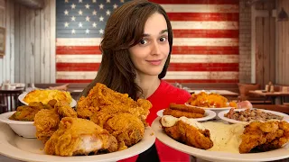 French Girl Tries Real Southern Fried Chicken 