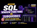 Master SQL Window Functions Subqueries Data Engineering Interview Prep DE Roadmap