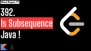 392 Is Subsequence Leet Code Java Two pointer