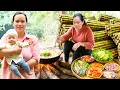 Download Lagu Harvesting Giant Mustard Greens \u0026 Sugarcanes to Sell at Market, Making Delicious Homemade Hotpot