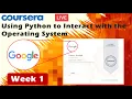 Using Python to Interact with the Operating System Week 1 coursera